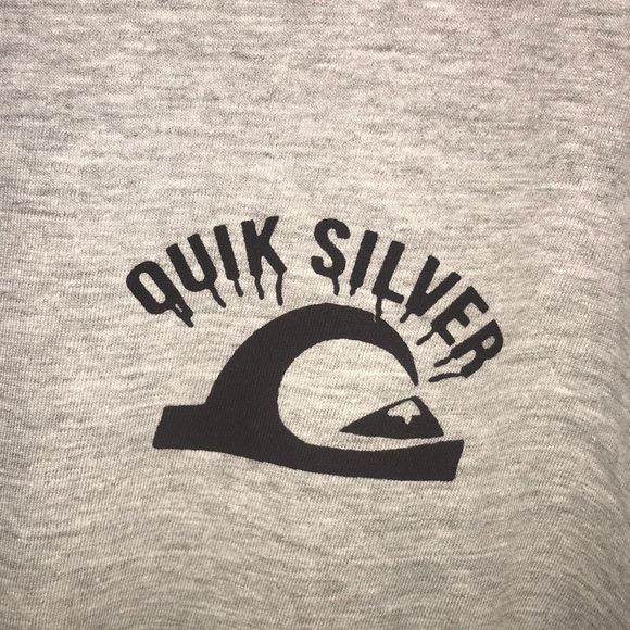 New Quiksilver Lonely Frustration s/s Tee Grey - Picture 5 of 6